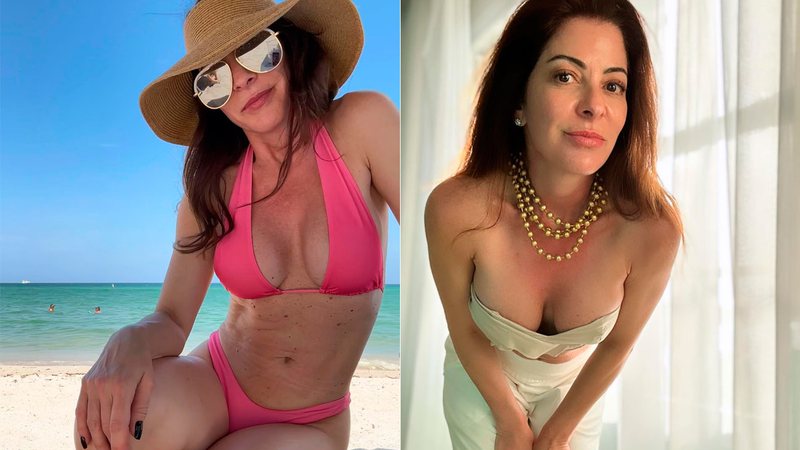 Ana Paula Padrão chamou a atenção ao exibir a boa forma de biquíni - Foto: Reprodução/ Instagram@anapaulapadraooficial