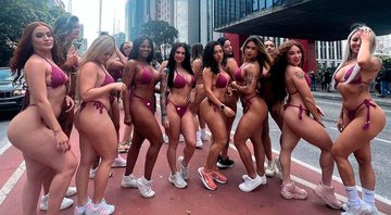 Candidatas do Miss Bumbum participaram de corrida de biquíni - Foto: Reprodução/ Instagram@thiagoduranfotografo