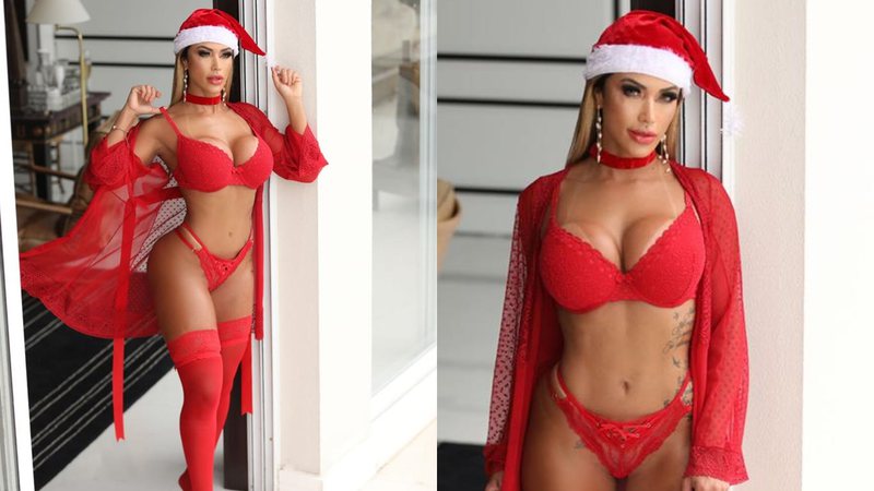 Cris Galêra é criticada em fotos de Mamãe Noel - Foto: Reprodução / CO Assessoria