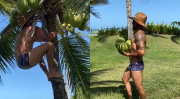 Nutricionista aparece de sunga, óculos escuros e chapéu - Reprodução / Instagram @danielcady