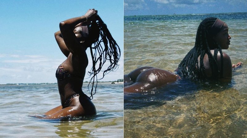 Iza exibiu bumbum de biquíni e recebeu elogios nas redes sociais - Foto: Reprodução/ Instagram@iza
