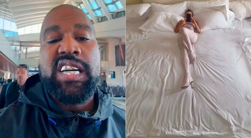 Kanye West mostrou a mulher, Bianca Censori, em cama gigante - Foto: Reprodução/ Instagram@ye