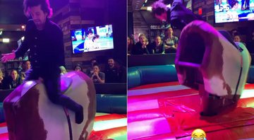 Luan Santana encarou touro mecânico em Las Vegas - Foto: Reprodução/ Instagram