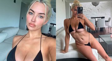 Lindsey Pelas postou fotos de biquíni sem edição e ganhou elogios na web - Foto: Reprodução/ Instagram@lindseypelas