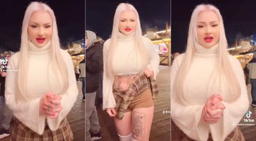 Lowri Rose contou que foi expulsa de atração após uma mulher reclamar do seu figurino - Foto: Reprodução/ Twitter@lowrirose