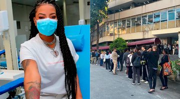 Ludmilla comemorou sucesso da campanha em conjunto com o Hemorio - Foto: Divulgação e Reprodução/ Instagram