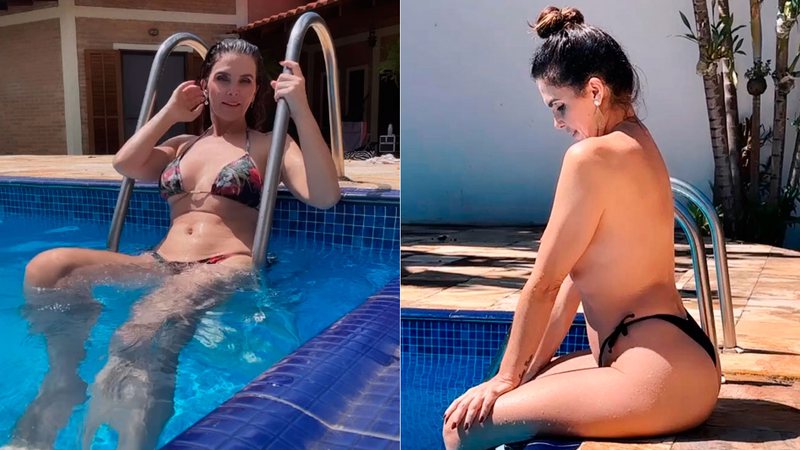 Luiza Ambiel recebeu críticas e elogios por foto de topless - Foto: Reprodução/ Instagram@luizaambieloficial