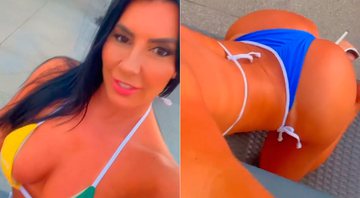 Luma Kardashian posou com o biquíni oficial do Miss Bumbum - Foto: Reprodução/ Instagram@lumakardashianvip