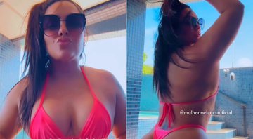 Mulher Melancia exibiu as curvas de biquíni e recebeu elogios - Foto: Reprodução/ Instagram@mulhermelanciaoficial