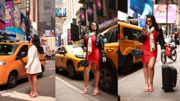 Pâmela Mata posa na Times Square - Lucas Bottega / Divulgação