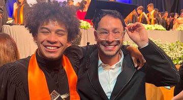 Rainer Cadete comemorou a formatura do filho, Pietro - Foto: Reprodução/ Instagram@rainercadete