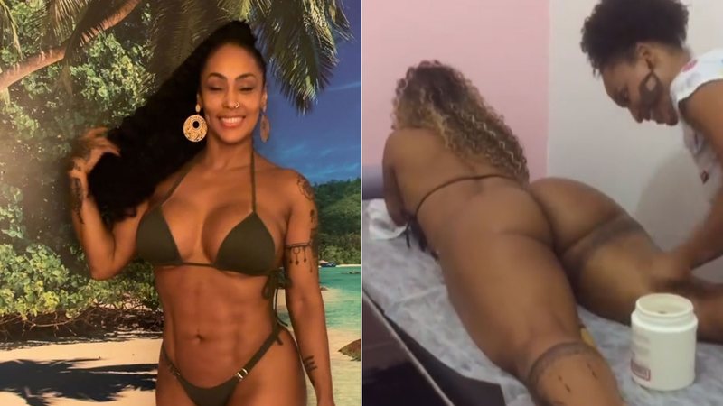 Rosiane Pinheiro mostra massagem para levantar o bumbum: “Sempre na luta”
