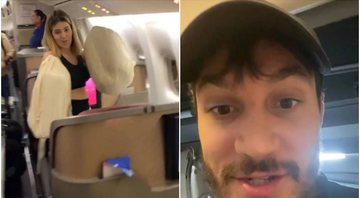 Viih Tube e Eliezer viajaram juntos, mas em partes diferentes do avião - Foto: Reprodução / Instagram