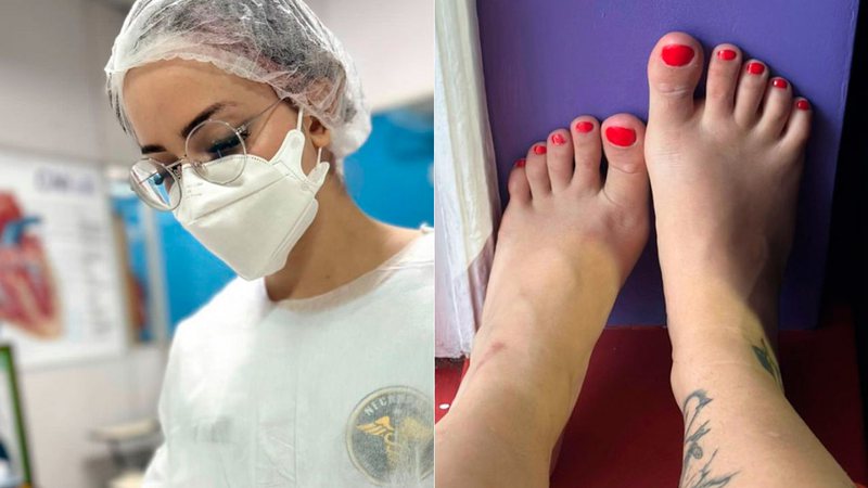 Xehli G está pagando cursinho com dinheiro que ganha vendendo fotos dos pés - Foto: Arquivo pessoal