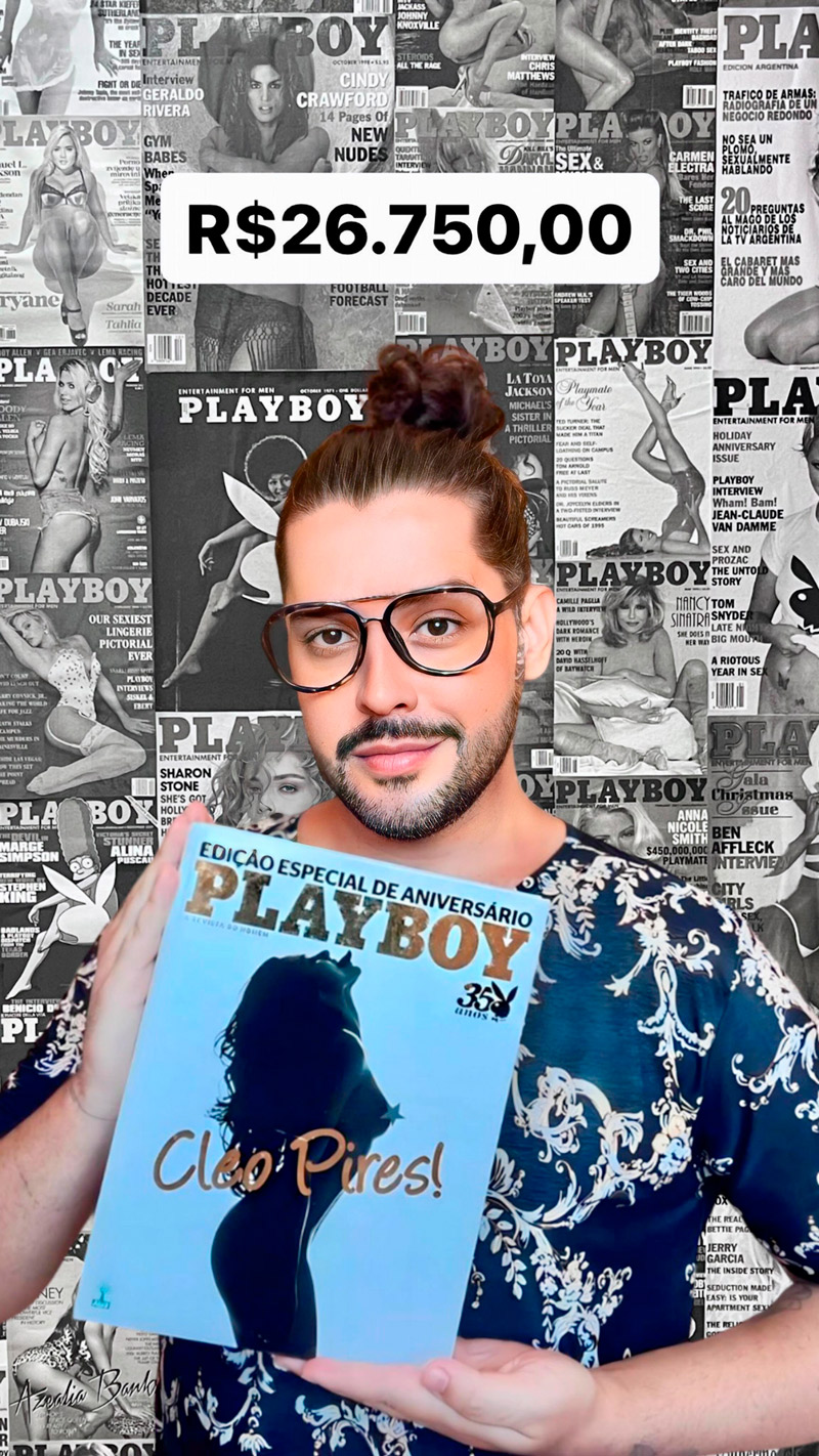 Playboy rara com Cleo Pires foi vendida por preço recorde - Foto: Reprodução/ Instagram@sebodohit