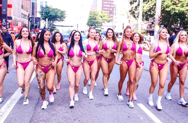 Miss Bumbum corrida de biquíni